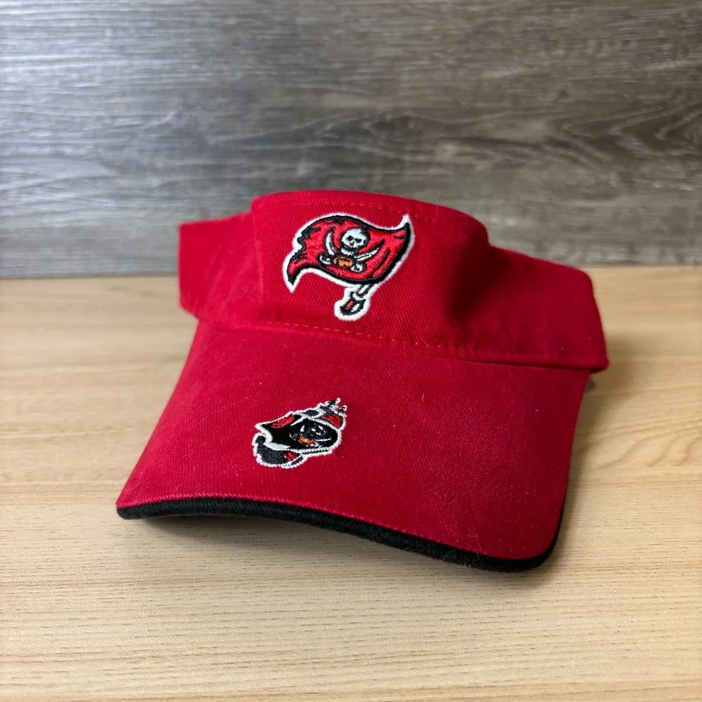 Tampa Bay Buccaneers Hat Visor Strap Back Red NFL Football Reebok